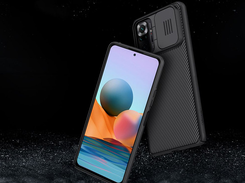 Puzdro Nillkin CamShield na sklo Xiaomi Redmi Note 10 Pro Black Alogy