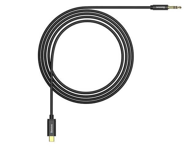 Baseus usb-c Type C Jack 3.5 Audio kabel 120 cm M01 černý