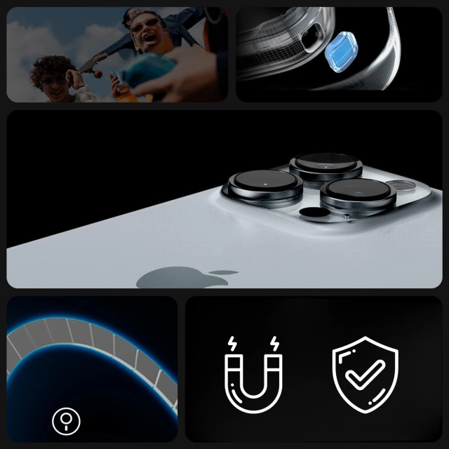 Etui + Szkło Spigen Ultra Hybrid Mag MagSafe do Apple iPhone 16 Pro obudowa Case Graphite