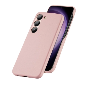 Pouzdro Dux Ducis Grit pro Samsung Galaxy S23 elegantní pouzdro z umělé kůže MagSafe růžové