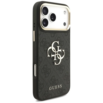 Etui Guess 4G Big Classic Logo Big Strap Metal Buttons do iPhone 17 Pro Max Czarny
