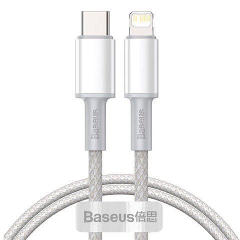 Kabel kabel Baseus USB-C Type C na Lightning PD 20W 1m Bílý