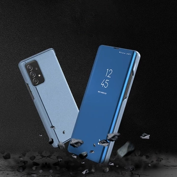 Flipový kryt Clear View Case pre Samsung Galaxy A73 modrý