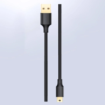 UGREEN 5-Pin Gold-Plated USB - Mini USB Cable 0.5m Black (US132)