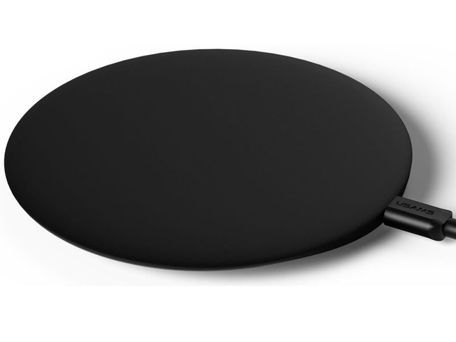 USAMS 10W inductive charger US-CD24 iPhone 8 X MFI black