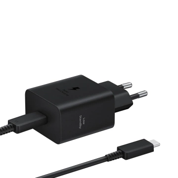 Samsung 45W 4.05A 1x USB-C nástěnná nabíječka s rychlým nabíjením PD PPS - černá