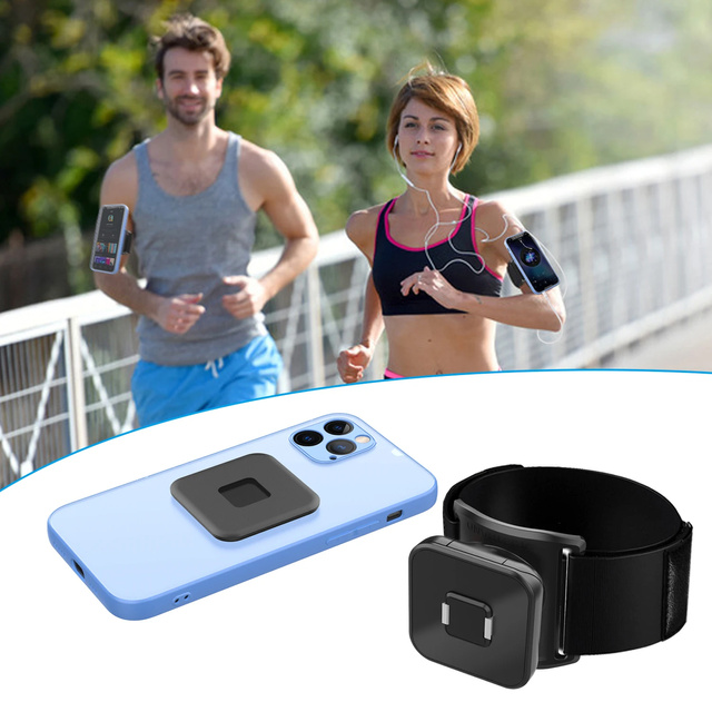 Armband Armband für Telefon für Laufsport magnetischer Telefonhalter TSA2 Armband schwarz