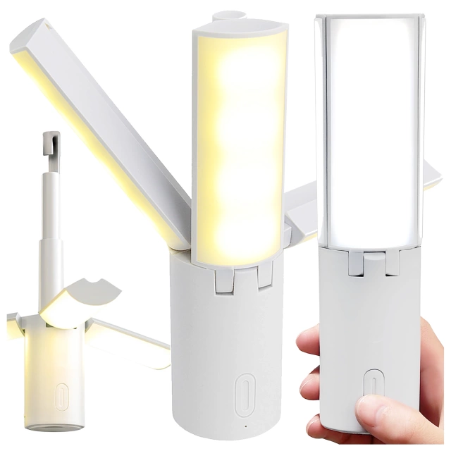 Lampa Zewnętrzna LED z Haczykiem 4000mAh 12h, Przenośna, Energooszczędna, Ogrodowa, Kempingowa i Domowa Alogy OutdoorLamp™ – Biała