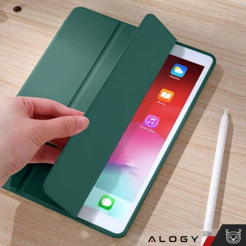 Hülle für Apple iPad 10.2 9 Gen 8/7 2021/2020/2019 Smart Pencil Case Alogy TPU Tablet Cover Grün