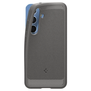 Case of Samsung Galaxy S25 Marble Gray Spigen Rugged Armor Mag MagSafe
