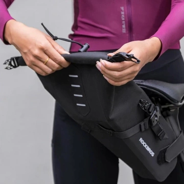 Сумка для сідла Rockbros Bike Sadle Bag 3L - Чорна