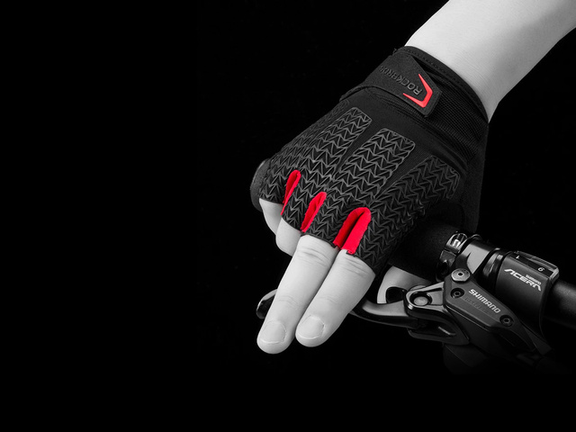 Велорукавички без пальців L RockBros S169BR-L чорні
