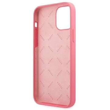 Pevné puzdro Guess GUHCP12LLSPEFU iPhone 12 Pro Max 6,7" fuksja/fushia Peony Collection