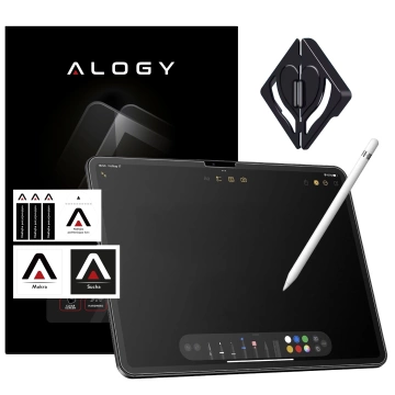 Tvrdené sklo pre Apple iPad Pro 13" 2024 Alogy Matte Paper-Image s montážnou sadou