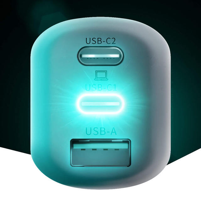 Nástěnná nabíječka 3mk Hyper Charger 65W 2x USB-C Typ C USB QC PD 65W Bílá