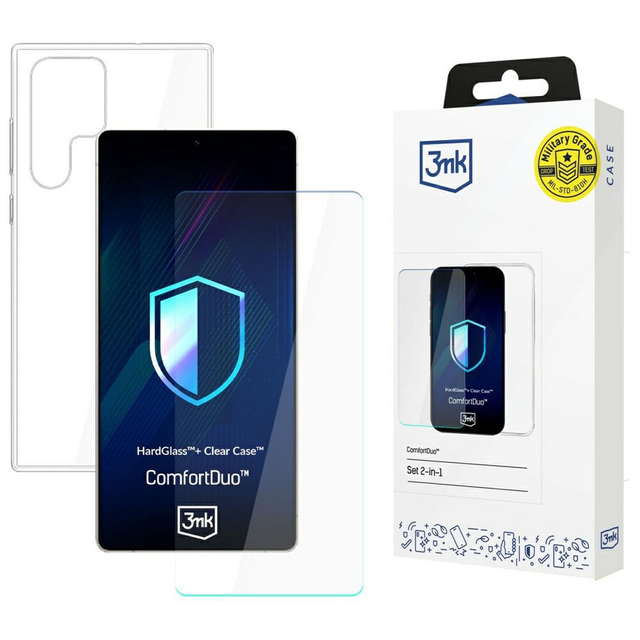 Etui do Samsung Galaxy S25 Ultra 3mk ComfortDuo Clear
