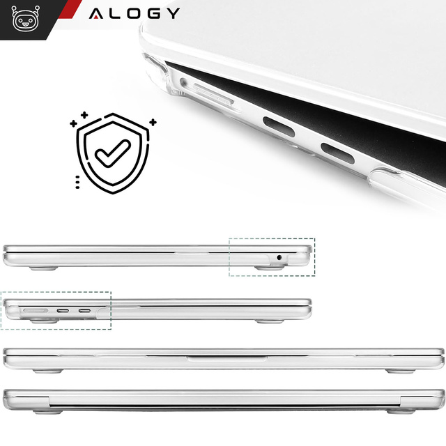 Чохол для Macbook Air 15 M2 2023 A2941 Case Housing Cover Clear Alogy Hard Cover Transparent
