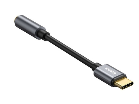 Adapter Baseus L54 USB-C Type C na mini Jack 3.5mm Audio black