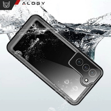Vodotesné puzdro pre Samsung Galaxy S23 360 Alogy Armored Armor IP68 s lanyard Black