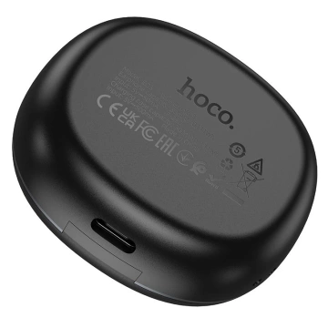 Bezdrôtové Bluetooth slúchadlá HOCO TWS EQ3 – čierne s nabíjacím puzdrom