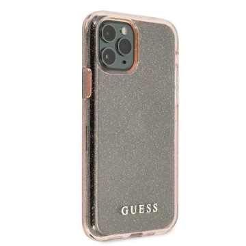 Guess GUHCN58PCGLPI iPhone 11 Pro Różowy/ružové pevné puzdro Glitter