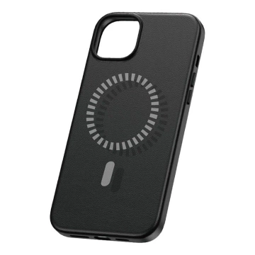 Чохол Baseus Fauxther Series Magnetic для iPhone 15 Pro Max (чорний)