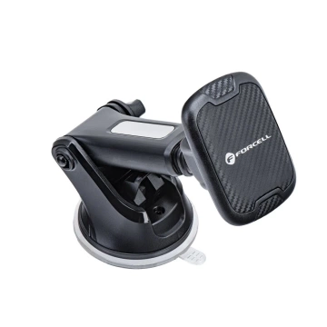 Магнітний автомобільний тримач FORCELL F-GRIP Carbon H-CT327 для скла/дошки