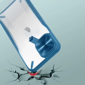 Nillkin Cyclops Case Odolné pouzdro s krytem fotoaparátu a skládacím stojánkem pro iPhone 13 Pro Max černé
