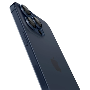 SPIGEN OPTIK.TR ”EZ FIT” CAMERA PROTECTOR 2-PACK IPHONE 14 PRO / PRO MAX / 15 PRO / PRO MAX BLUE TITANIUM