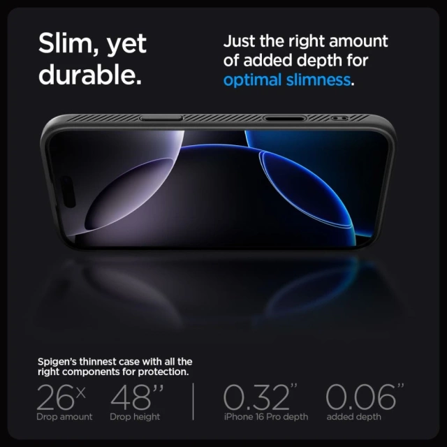 Etui do iPhone 16 Pro Spigen Liquid Air ”T” Mag MagSafe Matte Black