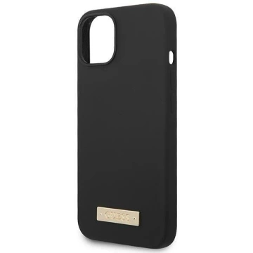 Etui Guess GUHMP14MSBPLK do Apple iPhone 14 Plus 6,7" černé/černé pevné pouzdro Silikonová deska s logem MagSafe