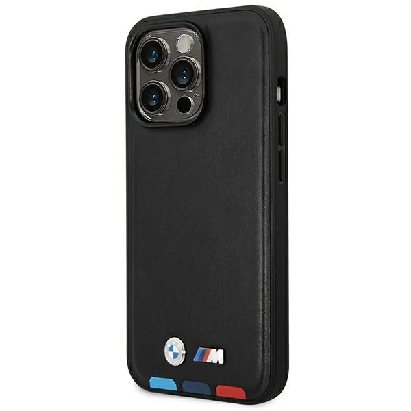 Etui BMW BMHMP14L22PTDK pre iPhone 14 Pro 6,1" kožená známka Tricolor Magsafe