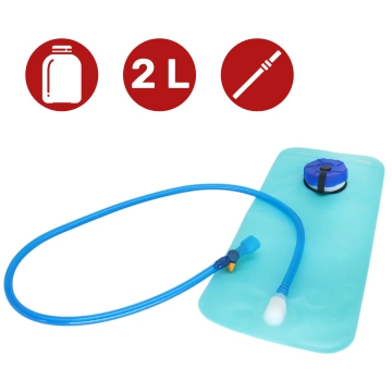 Cyklistický batoh na chrbtovú tašku s 2l vakovou nádržou na vodu pre cyklistov, cyklistiku, beh, čierny