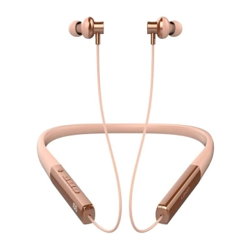 Бездротові навушники з шийним ободом LDNIO N01 Bluetooth 5.3 50h Рожеве золото