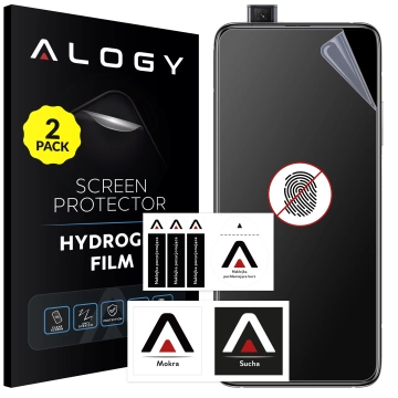 2x Folia "MATOWA" do Xiaomi 9T Hydrożelowa Alogy HydroSkin Matte Pro™ na ekran do etui "BEZ ODCISKU PALCÓW"
