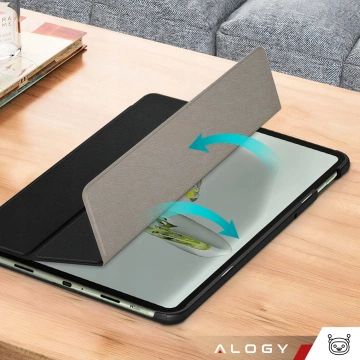 Skleněné pouzdro pro OnePlus Pad Go/Oppo Pad Air 2/Oppo Pad Neo 11,4" kryt na tablet Pouzdro Alogy Book Black Stylus Zdarma