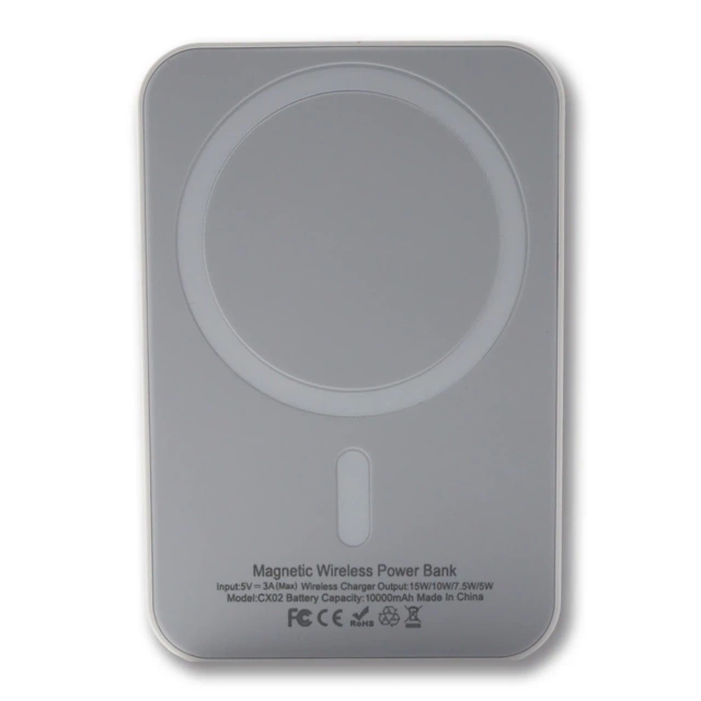 Bezdrôtová powerbanka Ecobox MagSafe biela 10000 mAh