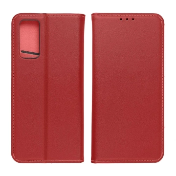 Smart Pro Book Case for Samsung S25 Edge Leather Burgundy