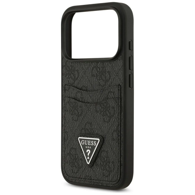 Etui Guess do iPhone 17 Pro 4G Double Card Triangle Black