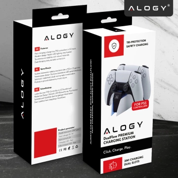 Dual-Dockingstation für den PlayStation 5 PS5-Controller Pad White