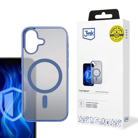 Etui na Apple iPhone 16 Plus 3mk Frosty MagCase Blue