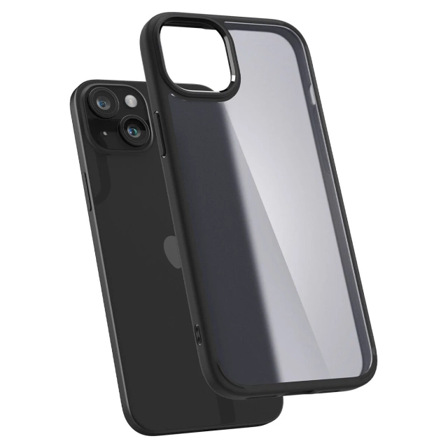 Etui Spigen Ultra Hybrid, mrazivo čierna pre iPhone 15 Plus