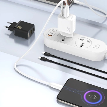 Зарядний пристрій Dudao A27 25 Вт GaN USB-C | Компактний, швидкий - Чорний