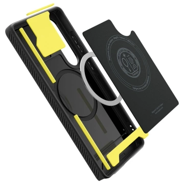 Чохол для Samsung Galaxy S25 Ultra Matte Black Spigen Rugged Armor MagSafe