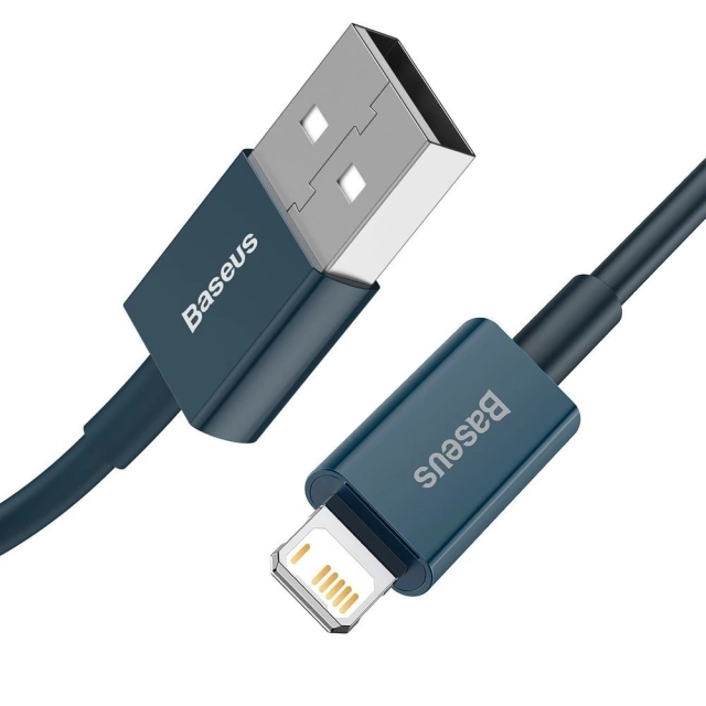 Кабель Baseus Superior USB - Lightning 2,4A 2 м Niebieski (CALYS-C03)