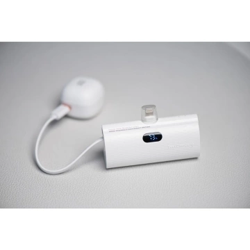 FORCELL F-ENERGY Power Plug F5K3 Powerbank with Built-in Lightning PD Connector 20W 5000mAh White