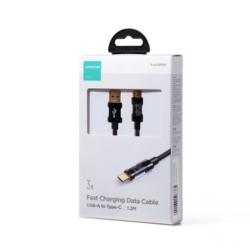 Joyroom USB kábel - USB typu C na nabíjanie / prenos dát 3A 1,2m čierny (S-UC027A12)
