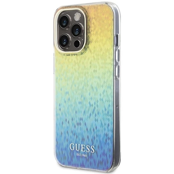 Etui Guess GUHCP15XHDECMI для iPhone 15 Pro Max 6.7" wielokolorowy hardcase IML Faceted Mirror Disco Iridescent