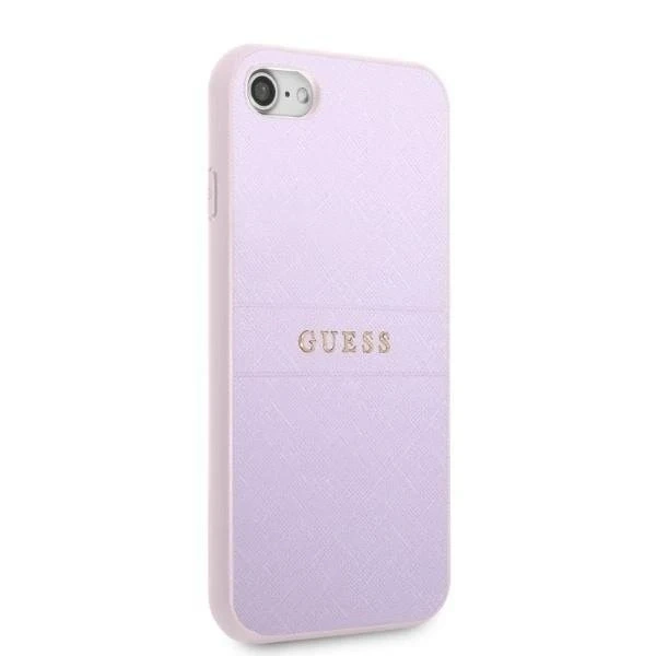 Etui Guess GUHCI8PSASBPU до Apple iPhone 7/8 SE 2020 / SE 2022 жорсткий чохол fioletowy/фіолетовий Saffiano Hot Stamp