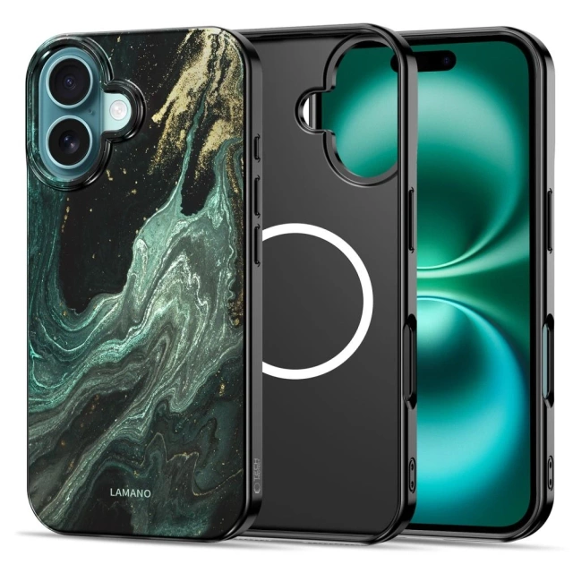 Etui Ochronne do iPhone 16 Tech-Protect Lamano MagSafe Verde Aura